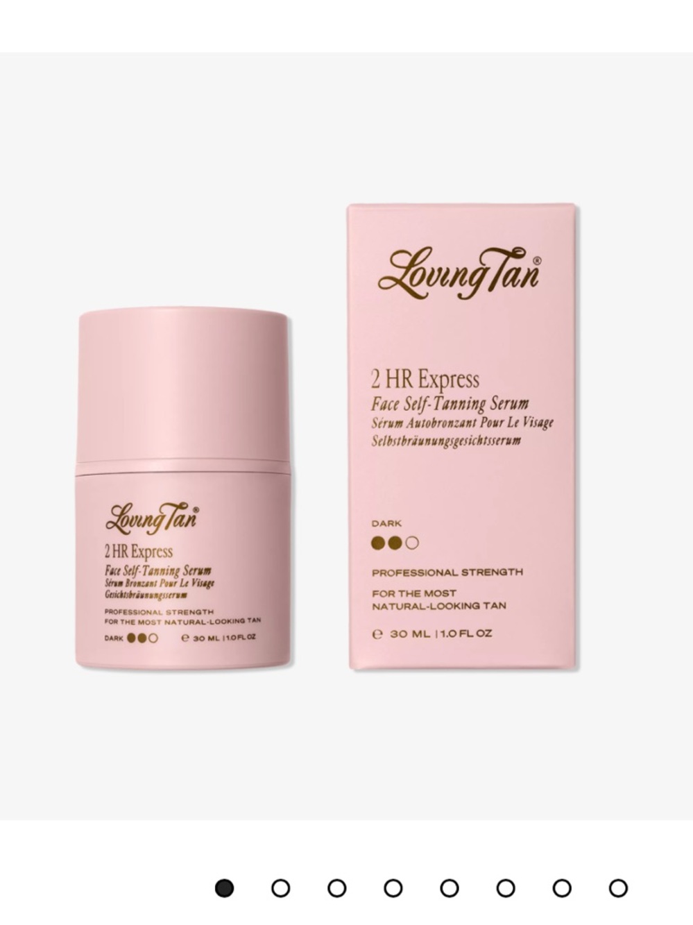 Loving tan 2 hour express face self tanning serum dark